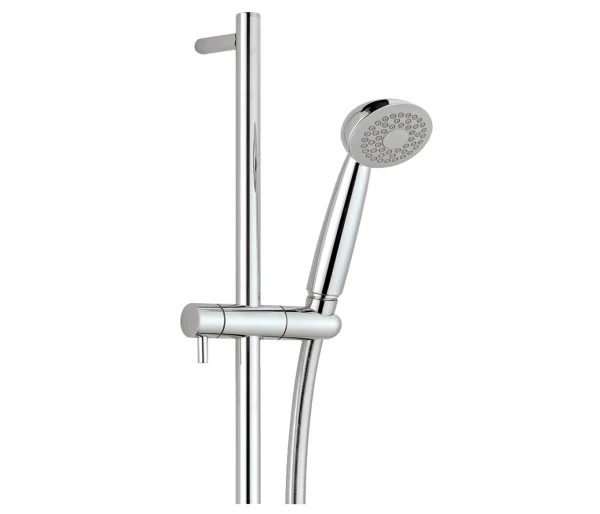 Just Taps Techno Slide Rail With Tosca Single Function Shower Handle Chrome