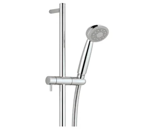 Just Taps Techno Slide Rail With Tosca Single Function Shower Handle Chrome