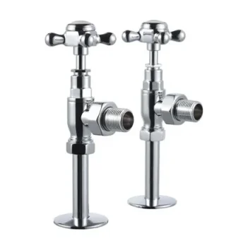 Burlington Angled Radiator Valves Chrome product image - Image 1