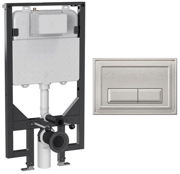 Crosswater Belgravia Frame Set 5 Brushed Nickel