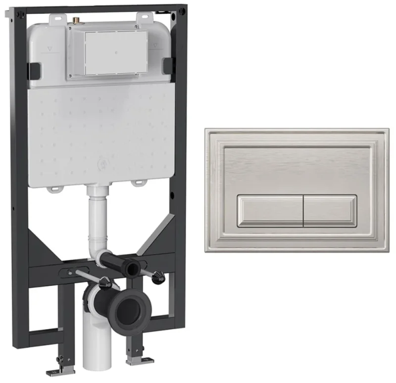 Crosswater Belgravia Frame Set 5 Brushed Nickel product image - Image 1