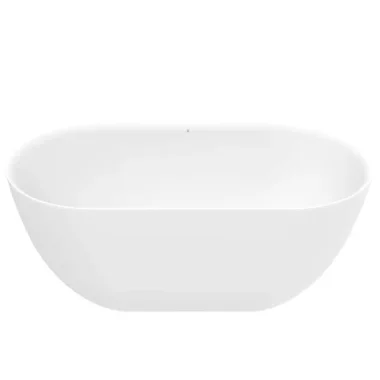 Crosswater Cerus Free Standing Bath with Overflow and Waste 1500 x 780mm Matt White product image - Image 1