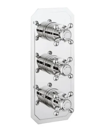 Crosswater Belgravia 3 Handle Trimset (must be paired with WLBP3000RC_V2) Chrome Crosshead product image - Image 1