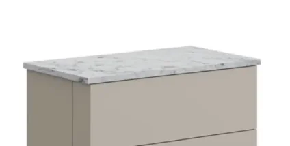 Crosswater Furniture Worktop 810 x 460mm Carrara Marble product image - Image 1