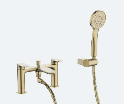 Crosswater Fuse Bath Shower Mixer Brushed Brass product image - Image 1