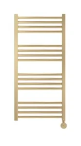 Crosswater MPRO Towel Warmer 430x900 All Electric Right Hand Brushed Brass