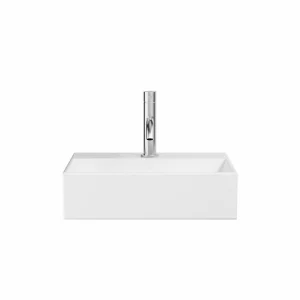 Crosswater Beck Cloakroom Basin Including Free Flow Waste 1 Tap Hole 400 x 300mm White Gloss