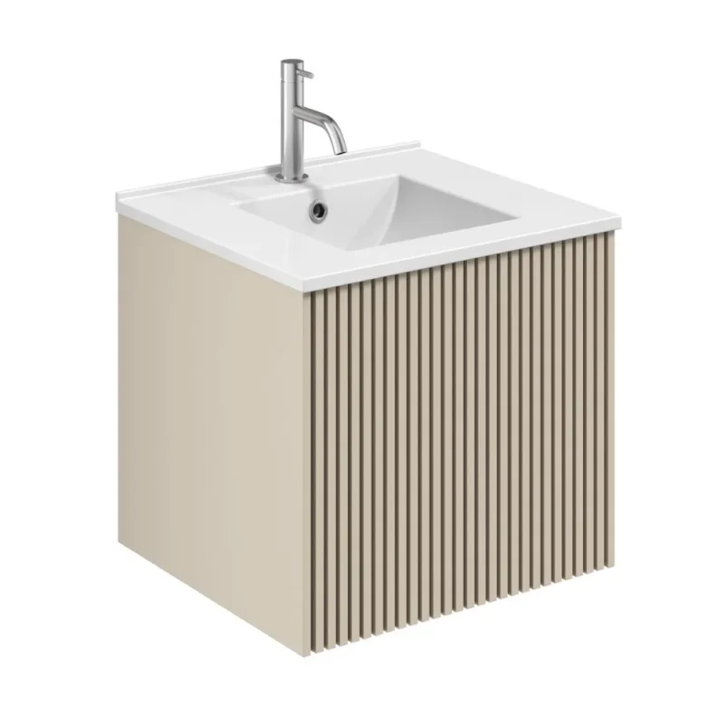 Crosswater Limit Single Drawer Unit 500 Warm Stone product image - Image 1