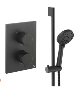 Crosswater Crossbox Shower Set 2 Matt Black Set Includes PROCB1000LBPF_V2, CROSSBOX, SK971F