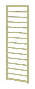 Ava Frame 1500x500mm Towel Rail Brushed Stainless Steel  Oil Filled