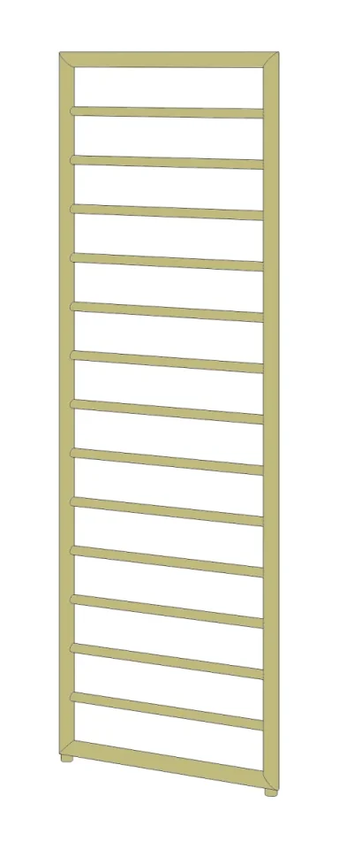 Ava Frame 1500x500mm Towel Rail Brushed Stainless Steel  Oil Filled product image - Image 1