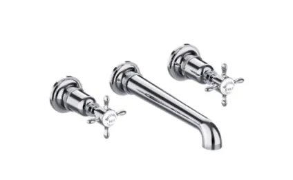 Burlington Guild Basin 3th Set Wall Mounted Chrome product image - Image 1