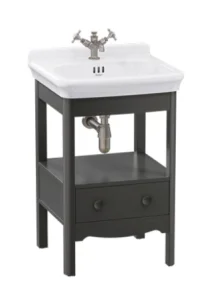 Burlington Guild Floor Standing Vanity 560mm Ashbee Grey C/w Handles
