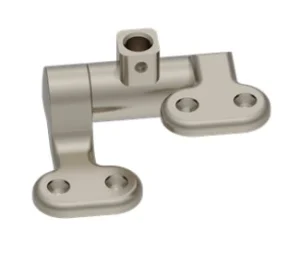 Burlington Guild Seat Hinges With Top Fixings Brushed Nickel