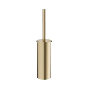Crosswater Mpro Wall Mount Toilet Brush Set Brushed Brass