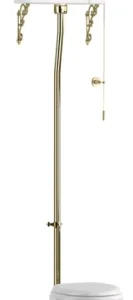 Burlington High Level Flush Pipe Kit Gold