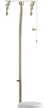 Burlington High Level Flush Pipe Kit Gold product image - Image 1