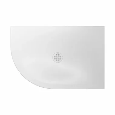 Crosswater Creo Offset Quadrant Shower Tray 900x1200 Lh 25mm White product image - Image 1