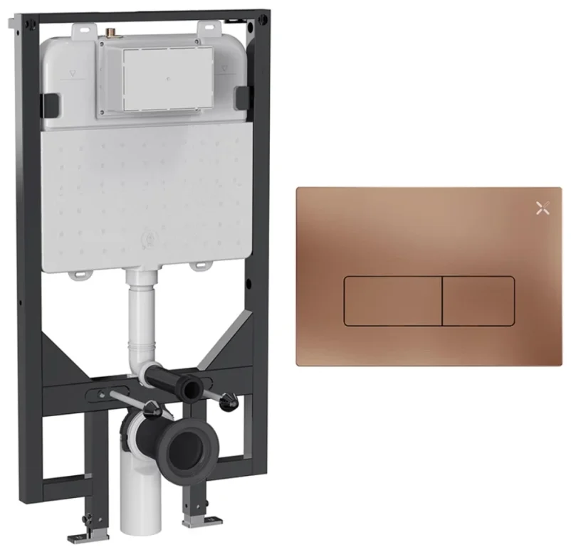 Crosswater Mpro Frame Set 3 Brushed Bronze product image - Image 1