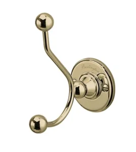 Burlington Double Robe Hook Gold