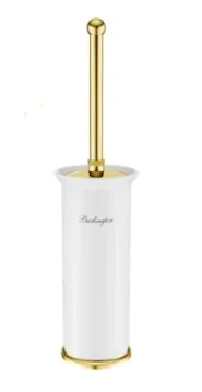 Burlington Freestanding Toilet Brush Holder Gold product image - Image 1