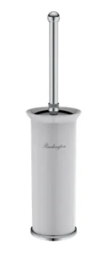 Burlington Freestanding Toilet Brush Holder Chrome product image - Image 1