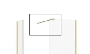 Burlington Glass Wall Brace Gold