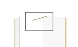 Burlington Glass Wall Brace Gold product image - Image 1