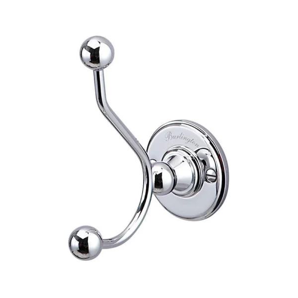 Burlington Double Robe Hook Chrome