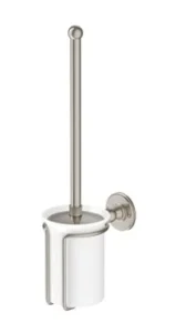 Burlington Wc Brush Holder Brushed Nickel