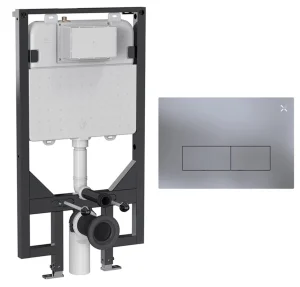 Crosswater Mpro Stainless Steel Frame Set 3 Brushed Nickel