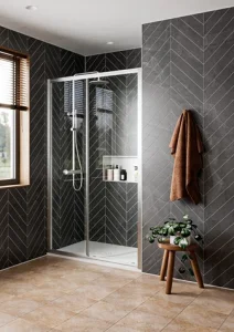 Crosswater Clear 6 Slider Single 1200 Brushed Nickel