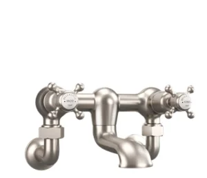 Crosswater Belgravia Crosshead Bath Filler Brushed Nickel