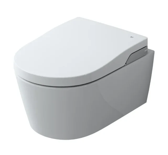 Roca Smart Wall Hung Rimless Wc Pan With Hidden Fixations And Fixing Kit. Soft Close Seat Included. product image - Image 1
