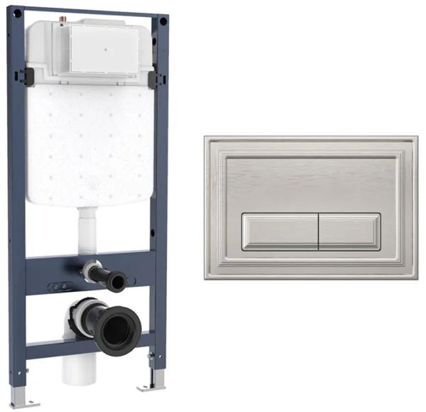 Crosswater Belgravia Frame Set 4 Brushed Nickel