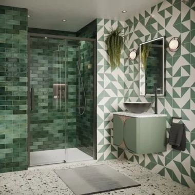 Crosswater Asura 8mm Sliding Door 1100 Slate product image - Image 1