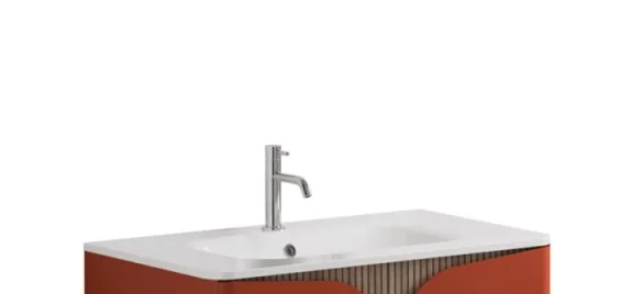 Crosswater Tambour Basin 1TH 800 White product image - Image 1