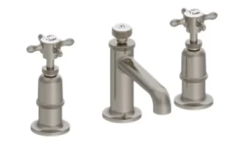 Burlington Guild Basin 3th Mixer Deck Mounted Brushed Nickel product image - Image 1