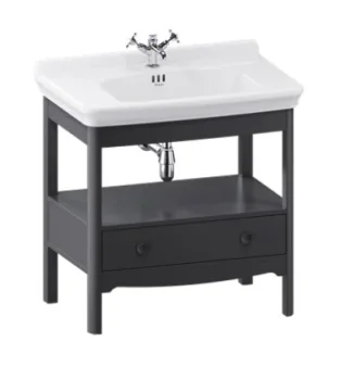 Burlington Guild Floor Standing Vanity 850mm Ashbee Grey C/w Handles product image - Image 1