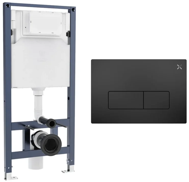 Crosswater Mpro Frame Set 2 Matt Black product image - Image 1