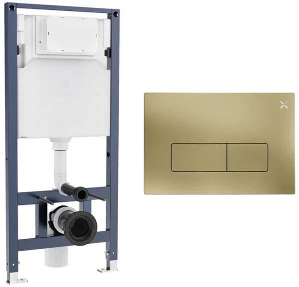 Crosswater Mpro Frame Set 2 Brushed Brass