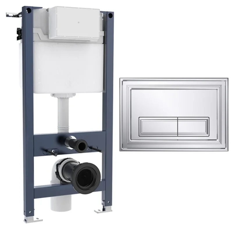 Crosswater Belgravia Frame Set 2 Chrome product image - Image 1