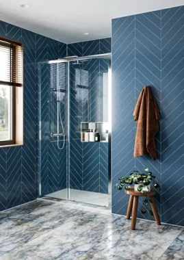 Crosswater Clear 6 Slider Single 1400 Chrome product image - Image 1