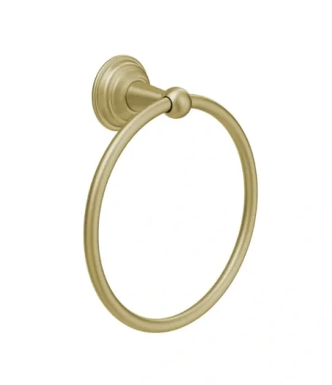 Crosswater Belgravia Towel Ring Brushed Brass product image - Image 1