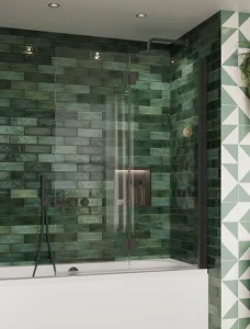 Crosswater Asura Fully Folding Bath Screen Slate