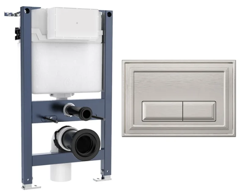 Crosswater Belgravia Frame Set 1 Brushed Nickel product image - Image 1