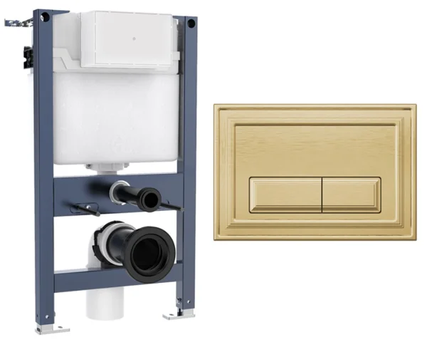 Crosswater Belgravia Frame Set 1 Brushed Brass