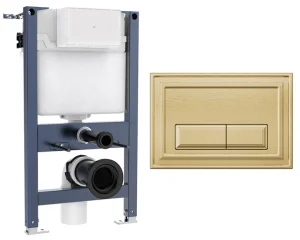 Crosswater Belgravia Frame Set 1 Brushed Brass