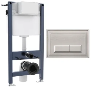 Crosswater Belgravia Frame Set 2 Brushed Nickel