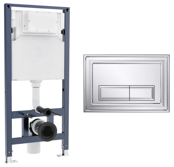 Crosswater Belgravia Frame Set 3 Chrome